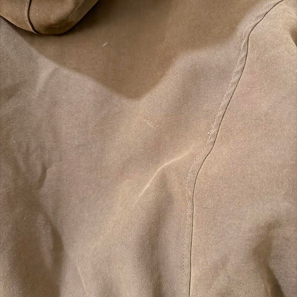 Vintage Damselle New York Brown Fur Hooded Removable Winter Button Up Zip Lined - Picture 6 of 7